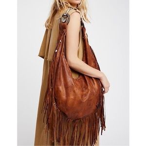 ISO Free People X Totem Salvaged Willow Fringe Leather Bag